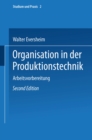 Organisation in der Produktionstechnik : Band 3: Arbeitsvorbereitung - eBook