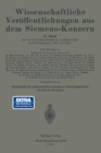 Wissenschaftliche Veroffentlichungen aus dem Siemens-Konzern : IV. Band. Zweites Heft - eBook