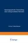 Spannungsoptische Untersuchung eines schragverzahnten Stirnrades - eBook