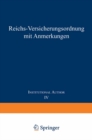 Reichs-Versicherungsordnung mit Anmerkungen : Band IV Invalidenversicherung - eBook