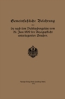 Gemeinfaliche Belehrung uber die nach dem Viehseuchengesetze vom 26. Juni 1909 der Anzeigepflicht unterliegenden Seuchen - eBook