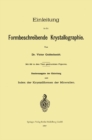 Einleitung in die Formbeschreibende Krystallographie - eBook