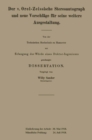 Der v. Orel-Zeissische Stereoautograph und neue Vorschlage fur seine weitere Ausgestaltung - eBook