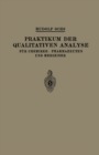 Praktikum der Qualitativen Analyse : Fur Chemiker * Pharmazeuten und Mediziner - eBook