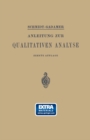 Anleitung zur Qualitativen Analyse - eBook