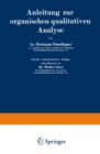 Anleitung zur organischen qualitativen Analyse - eBook