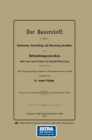 Der Sauerstoff : Vorkommen, Darstellung und Benutzung desselben zu Beleuchtungszwecken nebst einem neuen Verfahren der Sauerstoff-Beleuchtung - eBook