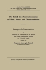 Der Einflu des Menstruationszyklus auf Hals, Nasen und Ohrenkrankheiten : Inaugural Dissertation - eBook