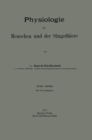 Physiologie des Menschen und der Saugethiere - eBook