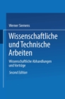 Wissenschaftliche und Technische Arbeiten : Erster Band. Wissenschaftliche Abhandlungen und Vortrage - eBook