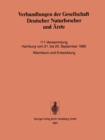 Verhandlungen der Gesellschaft Deutscher Naturforscher und Arzte : 111. Versammlung Hamburg vom 21. bis 25. September 1980 - eBook