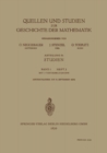 Quellen und Studien zur Geschichte der Mathematik - eBook