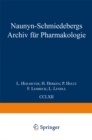 Naunyn Schmiedebergs Archiv fur Pharmakologie : Band 262 Band 263 Band 264 Band 265 - eBook