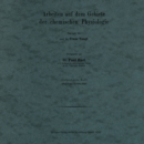 Arbeiten auf dem Gebiete der chemischen Physiologie : Siebzehntes Heft - eBook