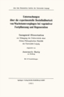 Untersuchungen uber die experimentelle Beeinflubarkeit von Wachstumsvorgangen bei vegetativer Fortpflanzung und Regeneration : Inaugural-Dissertation - eBook