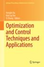 Optimization and Control Techniques and Applications - eBook
