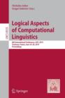 Logical Aspects of Computational Linguistics : 8th International Conference, LACL 2014, Toulouse, France, June 18-24, 2014. Proceedings - Book