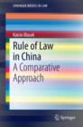 Rule of Law in China : A Comparative Approach - eBook