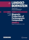 Magnetic Properties of Paramagnetic Compounds : Subvolume B, Magnetic Susceptibility Data – Part 2 - Book