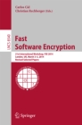Fast Software Encryption : 21st International Workshop, FSE 2014, London, UK, March 3-5, 2014. Revised Selected Papers - eBook