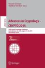 Advances in Cryptology -- CRYPTO 2015 : 35th Annual Cryptology Conference, Santa Barbara, CA, USA, August 16-20, 2015, Proceedings, Part II - Book