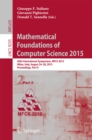 Mathematical Foundations of Computer Science 2015 : 40th International Symposium, MFCS 2015, Milan, Italy, August 24-28, 2015, Proceedings, Part II - eBook