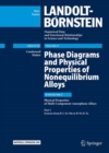 Phase Diagrams and Physical Properties of Nonequilibrium Alloys : Subvolume C: Physical Properties of Multi-Component Amorphous Alloys, Part 2: Systems from B-C-Fe-Mo to B-Ni-Si-Ta - Book