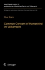 Common Concern of Humankind im Volkerrecht - eBook