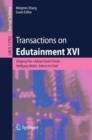 Transactions on Edutainment XVI - Book