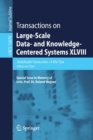 Transactions on Large-Scale Data- and Knowledge-Centered Systems XLVIII : Special Issue In Memory of Univ. Prof. Dr. Roland Wagner - Book