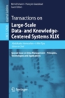 Transactions on Large-Scale Data- and Knowledge-Centered Systems XLIX : Special Issue on Data Management - Principles, Technologies and Applications - Book