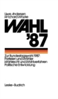 Wahl '87 - eBook