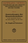 Anwendungen der Quantenhypothese in der kinetischen Theorie der festen Koper und der Gase : In elementarer Darstellung - eBook