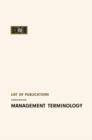 List of Publications Concerning Management Terminology - eBook