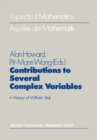 Contributions to Several Complex Variables : In Honour of Wilhelm Stoll - eBook