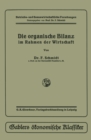 Die organische Bilanz : im Rahmen der Wirtschaft - eBook