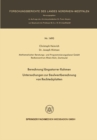 Berechnung langsstarrer Rahmen / Untersuchungen zur Beulwertberechnung von Rechteckplatten - eBook