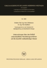 Untersuchungen uber den Einflu unterschiedlicher Herstellungsverfahren auf die Qualitat rostbestandiger Messer - eBook