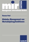 Globales Management von Wertschopfungsfunktionen - eBook