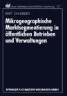 Mikrogeographische Marktsegmentierung in offentlichen Betrieben und Verwaltungen - eBook