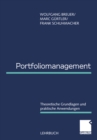 Portfoliomanagement : Theoretische Grundlagen und praktische Anwendungen - eBook