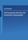 Zeitmanagement deutscher und franzosischer Fuhrungskrafte - eBook