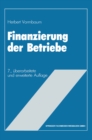 Finanzierung der Betriebe - eBook