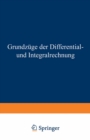 Grundzuge der Differential- und Integralrechnung - eBook