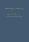 Forschung und Prufung : 75 Jahre Physikalisch-Technische, Bundesanstalt/Reichsanstalt - eBook