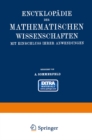 Encyklopadie der mathematischen Wissenschaften mit Einschluss ihrer Anwendungen : Bd. 5, Teil 1. Physik - eBook