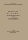 Bibliographisches Handbuch zur Sprachinhaltsforschung : Beiheft 1 - eBook