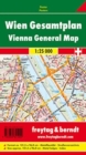 Wall map marking board: Vienna overall plan 1:25,000 - Book