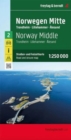 Norway Middle Road and Leisure Map : Trondheim, Lillehammer, Alesund - Book
