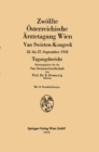 Zwolfte Osterreichische Arztetagung Wien : Van Swieten-Kongre 22. bis 27. September 1958 Tagungsbericht - eBook